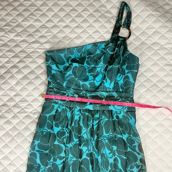 Milly of New York 100% Silk One Shoulder Dress Size 4 - Picture 6 of 10